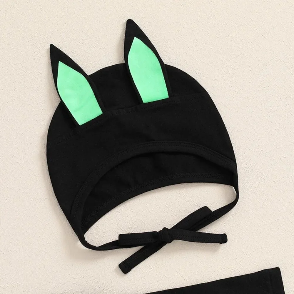 Baby Boys Girls Bat Glow in the Dark Skeleton Halloween Romper Jumpsuit Costume - Picture 3 of 7